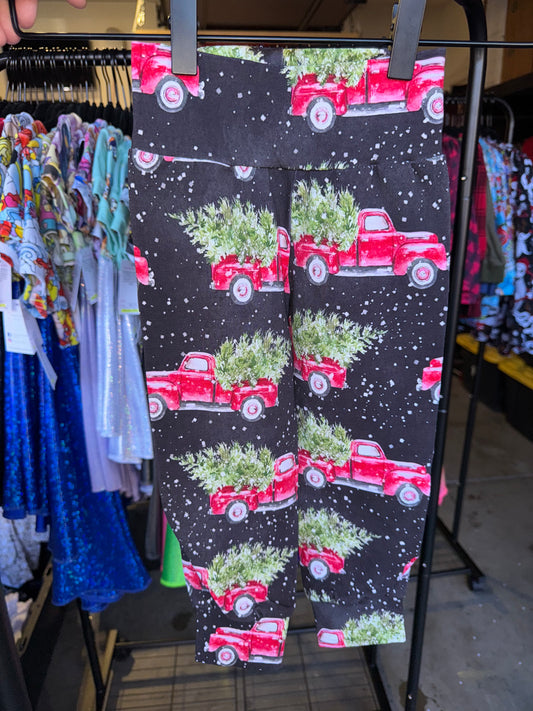 RTS Christmas Truck Leggings