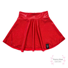 Load image into Gallery viewer, Candy Apple Red Skater Skirt