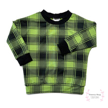Load image into Gallery viewer, RTS Green Plaid Long Sleeve Pullover