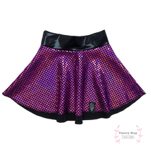 Load image into Gallery viewer, Fuchsia Checkers Skater Skirt
