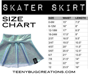 Black Mermaid Skater Skirt