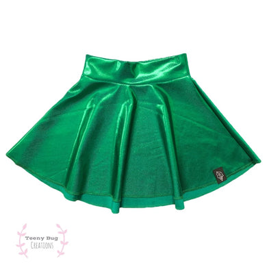 Festive Green Skater Skirt