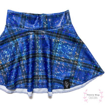 Load image into Gallery viewer, Blue Plaid Skater Skirt