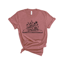 Load image into Gallery viewer, Wildflower Book Adult Tee