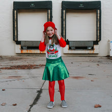 Load image into Gallery viewer, Festive Green Skater Skirt