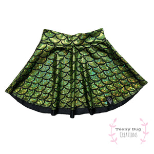 Green Mermaid Skater Skirt