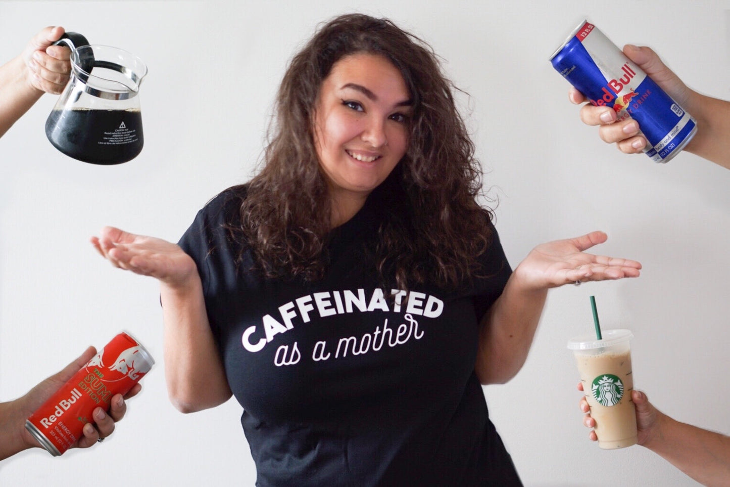 Caffeinated as a Mother Adult Tee