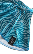 Load image into Gallery viewer, Blue Zebra Skater Skirt