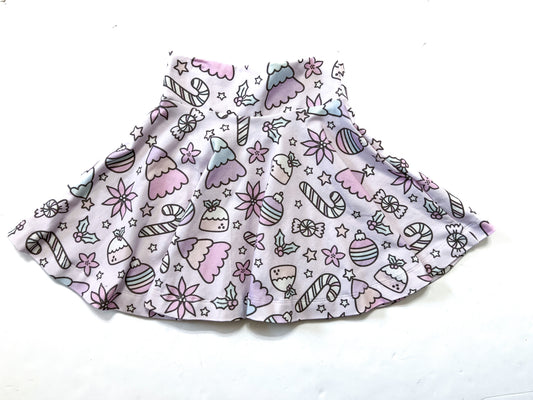 RTS Pastel Christmas Twirl Skirt