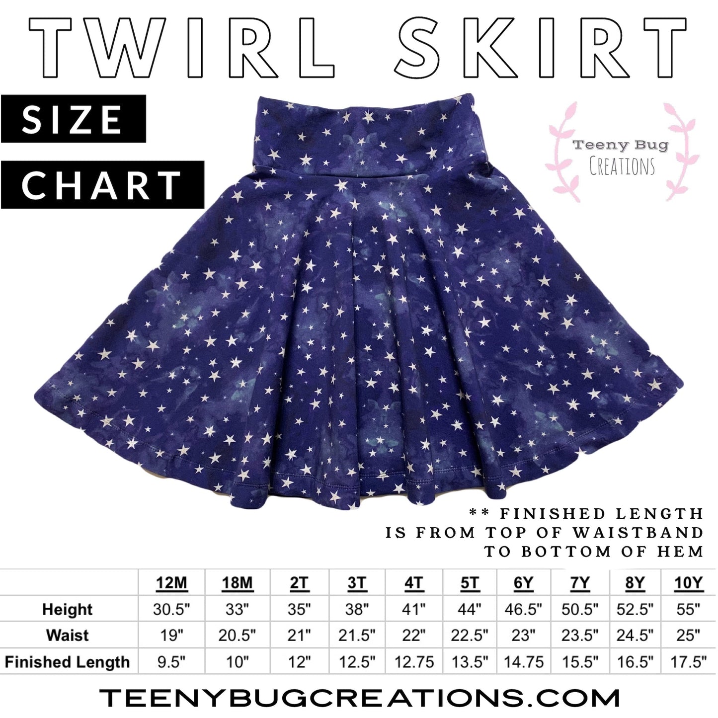 RTS Candy Corn Twirl Skirt