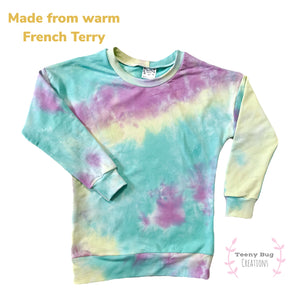 Pastel Tie Dye (FRENCH TERRY) Pullover (Short / Long Sleeve)